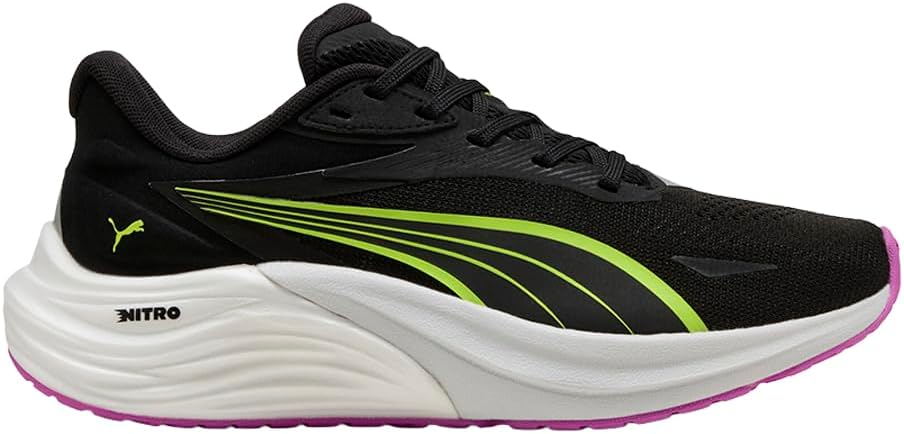 PUMA Womens Electrify Nitro 4 Running Sneakers Shoes - Black