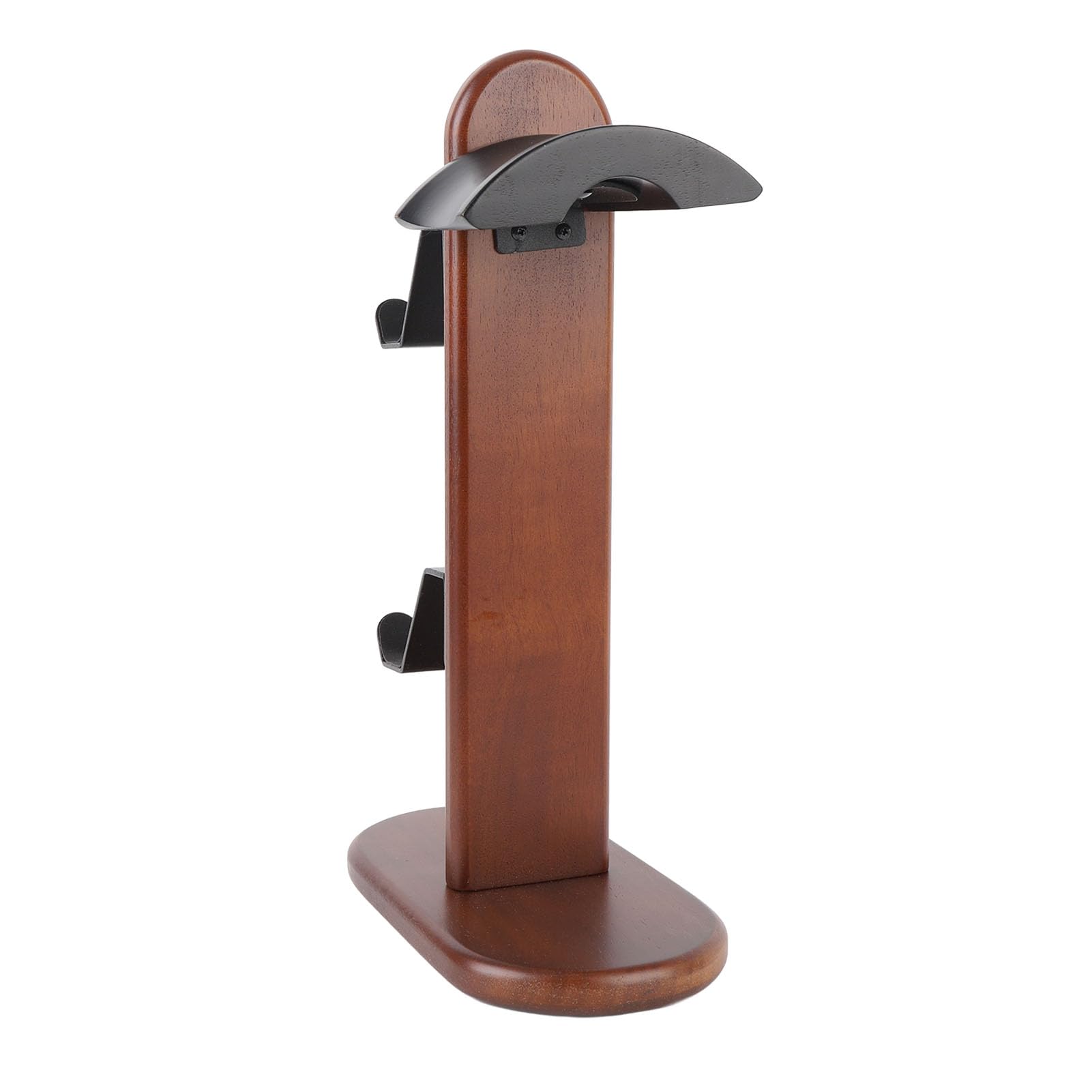 Organizador de Soporte para Controlador de Juegos con Soporte para Auriculares para Escritorio, Madera de Nogal de Primera Calidad, Capacidad para 3 Controladores