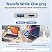 [Apple MFi Certified] Lightning to USB Camera Adapter with Charging Port, Portable USB3.0 Female OTG Cable Adapter for Select iPhone, iPad Models, Support Card Reader, USB Flash Drive, Keyboard, Mice