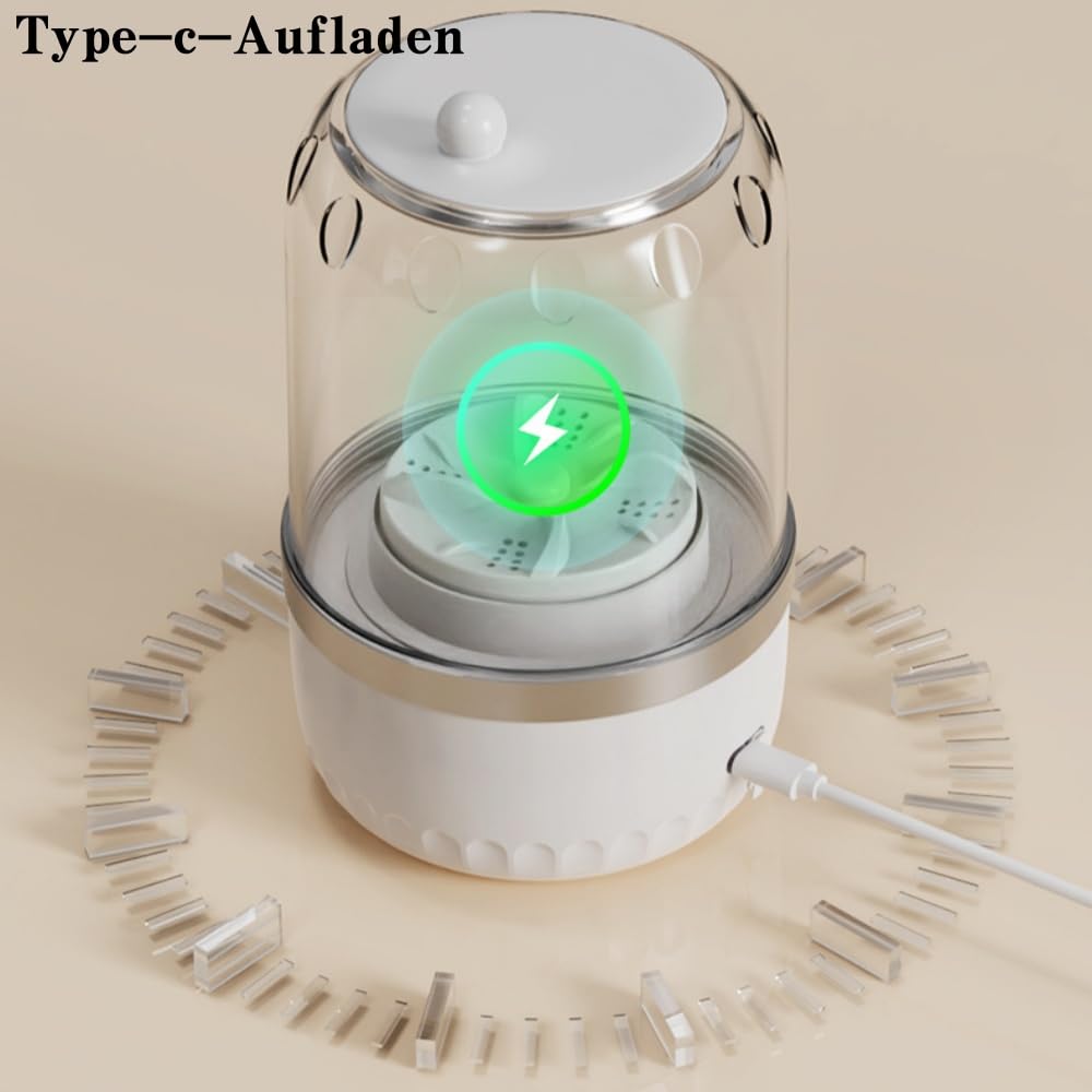 Washio™ - Tragbare Waschmaschine Kleine Kompakt - Automatische Kabelose Waschmaschine für Wäsche in Schlafsäle, Wohnungen, Camping, Hotels