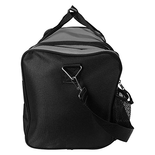 Image of DALIX 17 inch Duffle Bag Dual Front Mesh Pockets (Black Gold Gray Dark Green Navy Blue Maroon Royal Blue Orange Pink Purple Red White