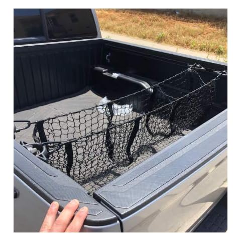 VCiiC Black Trunk Cargo Net Organizer Storage for Chevy Silverado 1500 2500 3500 Avalanche Suburban Tahoe Cover