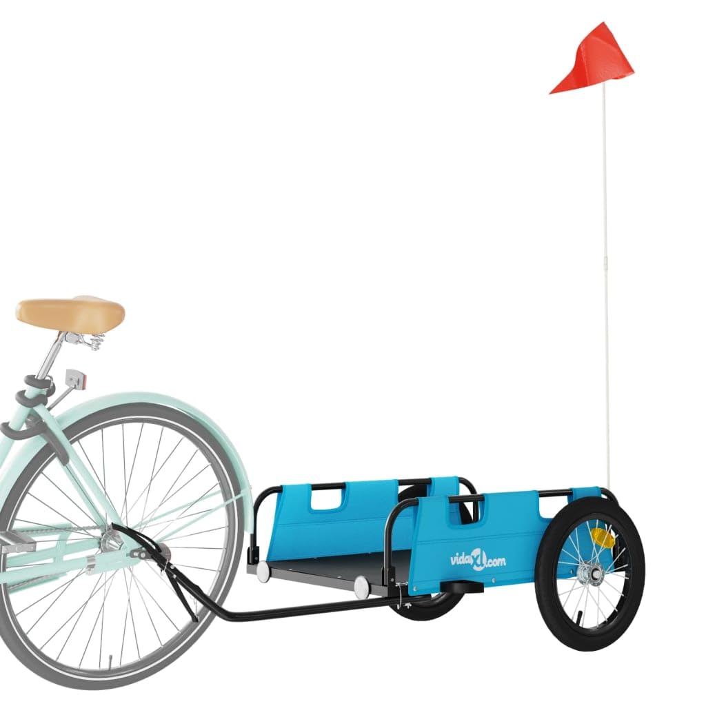 Remolque de bicicleta naranja de tela Oxford y hierro con recubrimiento en polvo, plegable con embrague, seguridad y protección para el transporte de equipaje, niño, perro, ideal para ciudad