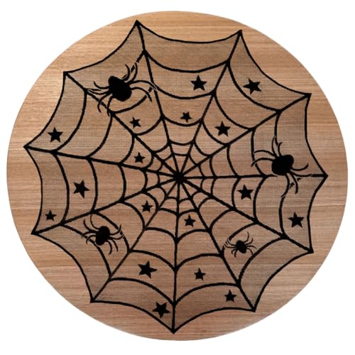Fiorky Zestaw dekoracji na Halloween Na zewnątrz Czarna koronkowa pajęczyna Halloweenowy bieżnik Obrus ​​Kominek Obudowa szalika Zasłona na Halloween Yard Wystrój domu