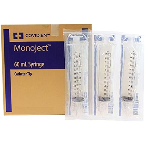 Monoject 60cc Syringe Only Catheter Tip - Sterile - Box of 30 Cover