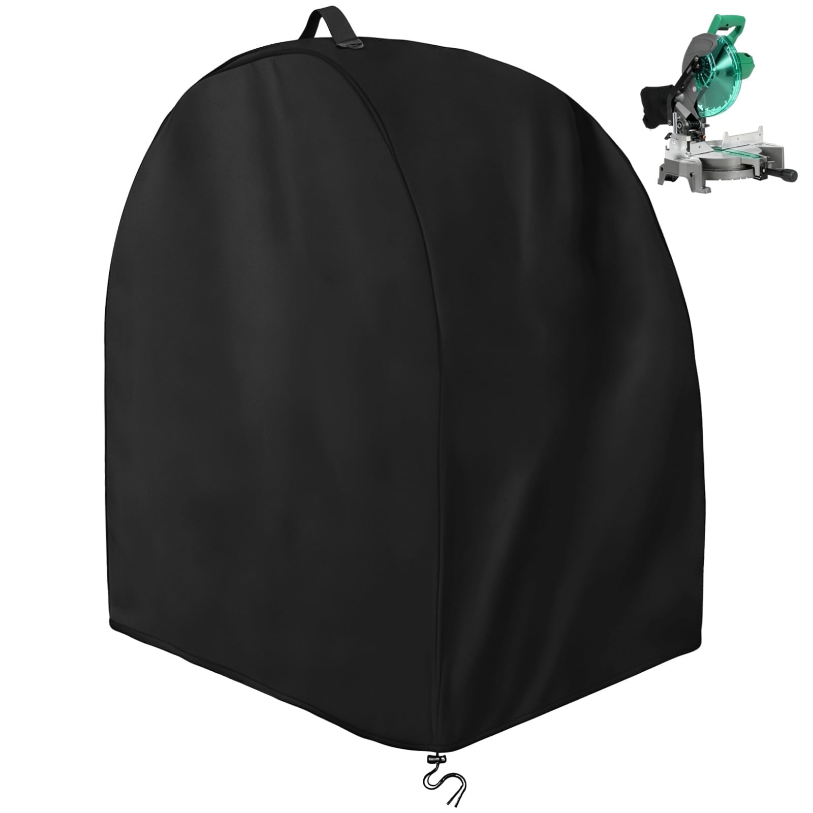 Cubierta para sierra de mesa Oxford 210D impermeable con cordón ajustable 72x72x61 cm