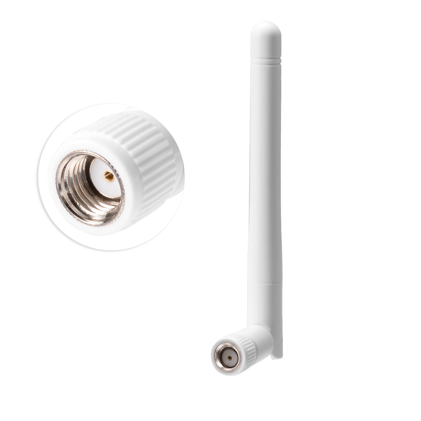 Bingfu External WiFi Antenna RP-SMA 2.4GHz 5GHz 5.8GHz 3dBi Dual Band Wireless Antennas Replacement for WiFi Router Security IP Camera Access Point USB WiFi Adapter