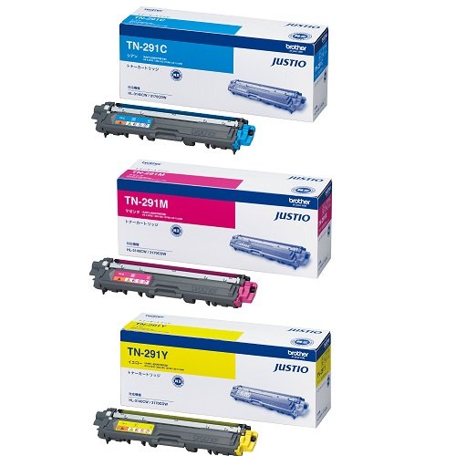 Brother 純正トナー TN291（未開封カラー2色+開封のみカラー1色） ブラザー（Brother）TN-291 TN-296 トナー｜純正トナーのサンコー
