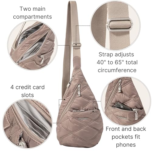 Image of Baggallini Mini Sling - 12x7 Sling Crossbody Bag Backpack with Adjustable Shoulder Strap