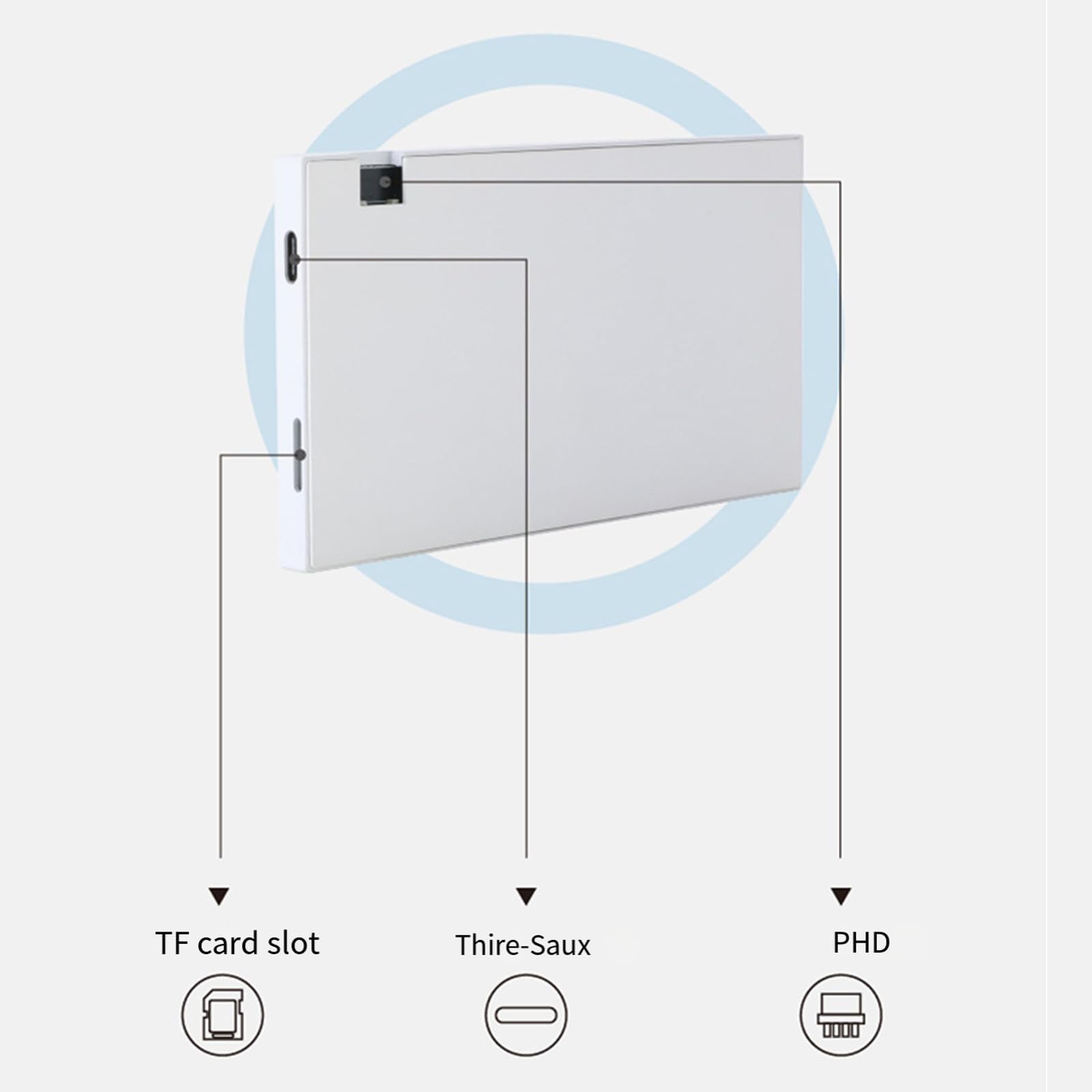 Moniteur étendu Portable de 5.2 Pouces, écran secondaire, écran d ' Affichage USB, Vue complète, Accessoires d ' Ordinateur, arrière-Plan vidéo