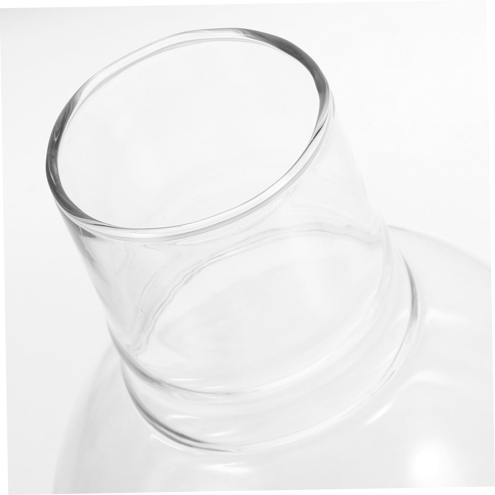 Pastoral Restaurant Glass Lampshade Desktop Candle Cover Candle Supply Decorative Glass Shades Glass Chimney for Candle Transparent Tealight Candle Cover Candle Holders Cover Glass