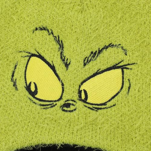 The Grinch Big Face 2-Piece Beanie Youth Hat & Magic Gloves Set3