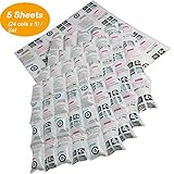 Reusable Ice Pack Sheets, Ice Packs for Coolers 5 Sheets, Flexible, Non-Toxic Ice Blankets - 13.3x14 Inches Ice Sheets (4 X 6 Cells Each),Great for Food, Hiking Camping Injuries and Pain Relief