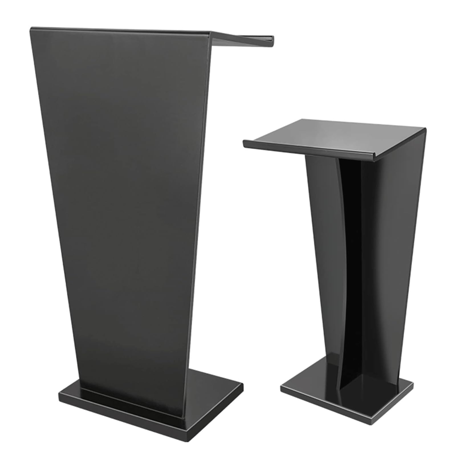 Przenośny nowoczesny stojak na podium z płyty MDF, stojący, do kościoła, klasy, biura, recepcji, 55 x 35 x 110 cm, regulowana wysokość, stylowy design