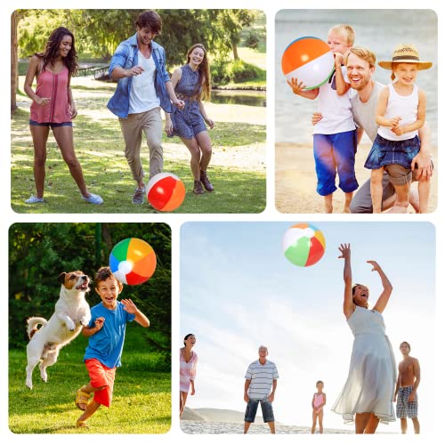 Lydtick 30 Pack Beach Balls Bulk, 18" Inflatable Pool Toys Beach Toys For Kids Beach Balls For Summer Water Games, Rainbow #TOP6