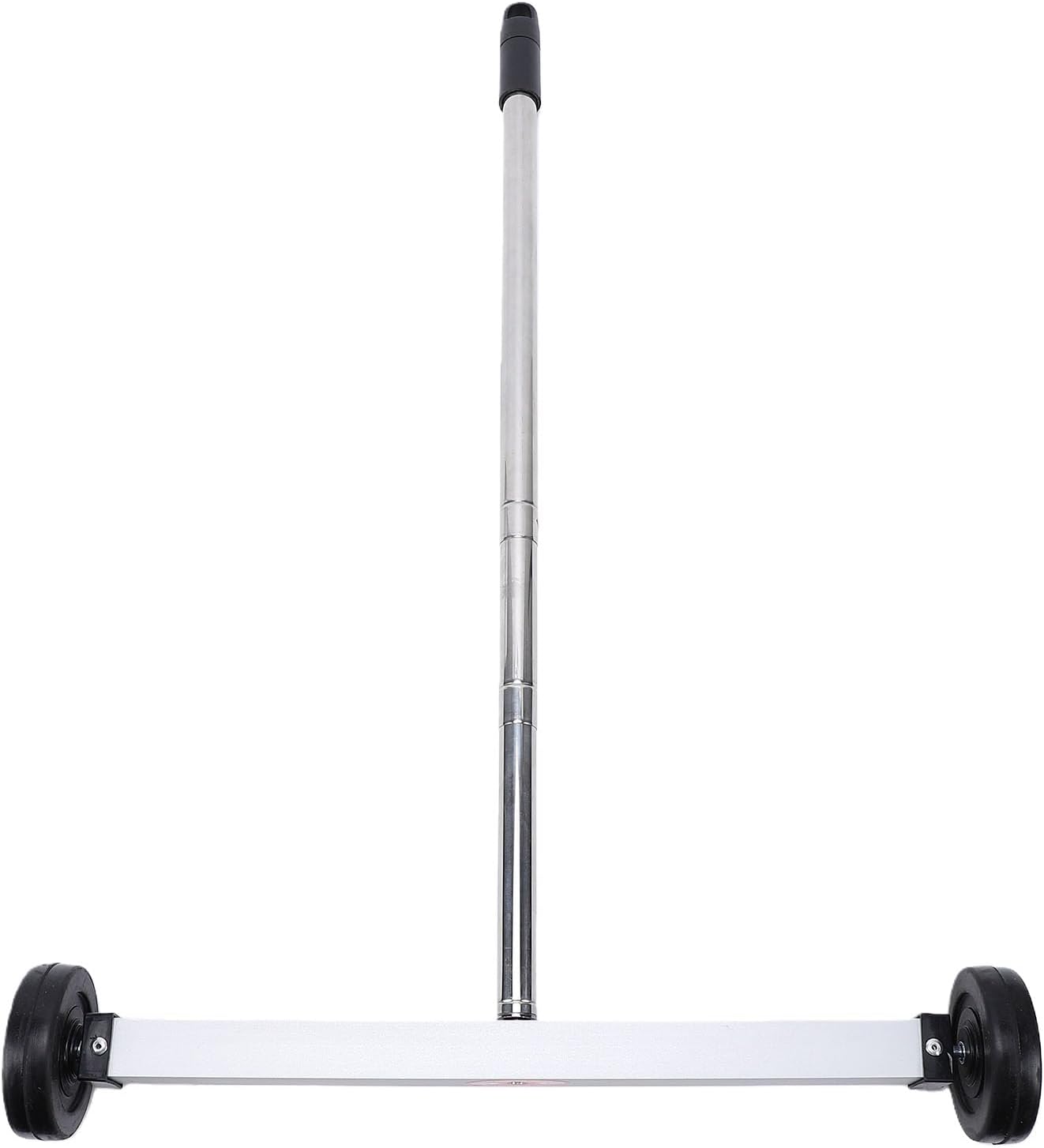 17 Inch Handheld Magnet Sweeper, Portable Wide Coverage Screw Parts Pickup Tool with Rectangular Magnet and Smooth Rolling Wheels for Workshop Home Garage