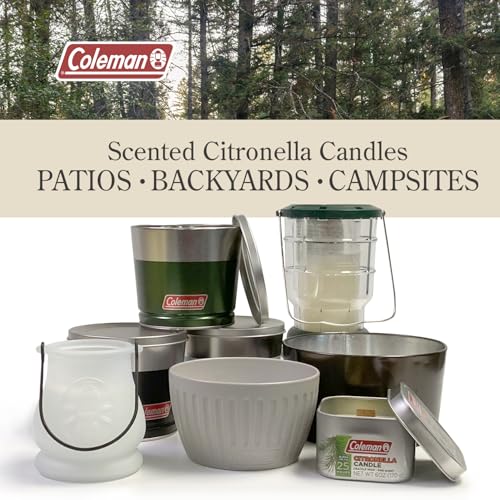 Coleman Citronella Candle 11oz – Outdoor Candle in Retro Cooler Tin – Long-Lasting Decorative Candle for Patio, Camping, Backyard, BBQ & Travel, Green - image 4