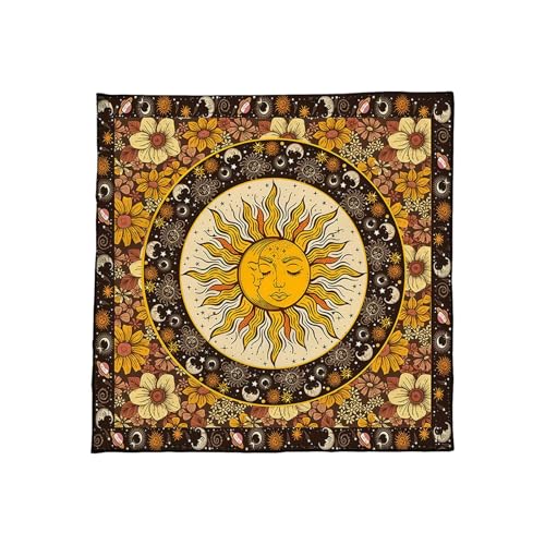 洗える占いテーブルクロス ソフトな質感 リッチな折りたたみデザイン 50x50 60x60 75x75cm 弾性マット