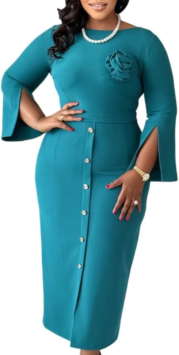 Women's Frilled Dress Bodycon Pleated Work Office Mini Pencil Tunic Dresses,Career Dress,Office Dress Women