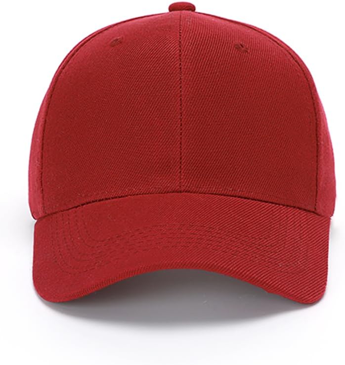 24-Pack Blank Baseball Caps Bulk - Adjustable Cotton Polyester Hats In 6 Colors