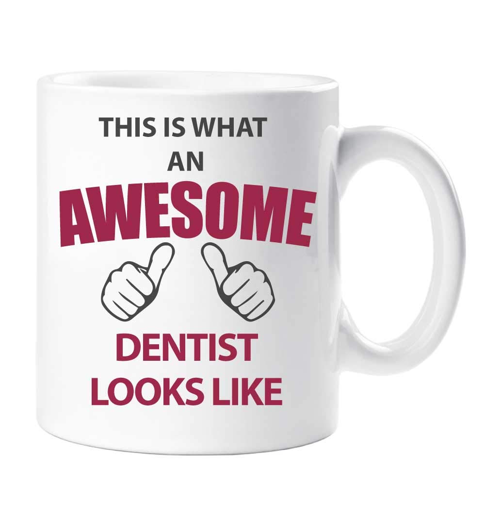 60 Second Makeover Limited This is What an Awesome Dentist Looks Like Mug Dentist Gifts Present Ceramic Coffee Cup Birthday Christmas Dental Gifts Dishwasher Safe Microwave Safe