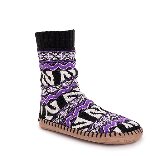 NCAA Northwestern Wildcats Game Day by MUK LUKS Slipper Socks, Medium