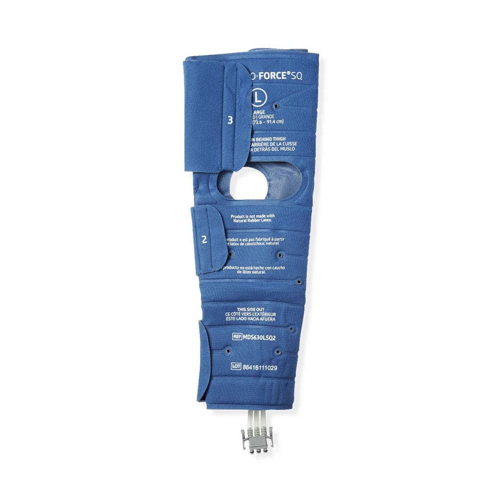 Medline MDS630LSQ2 Garment, Medline, DVT, Sq, Thigh, Lg, No Trim (Pack of 10)