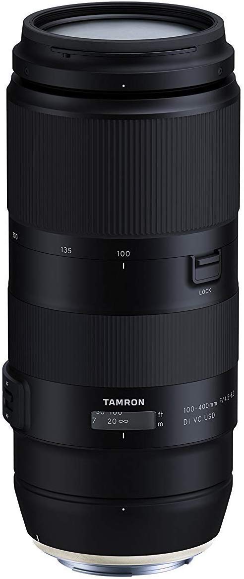 Tamron 100-400mm F/4.5-6.3 VC USD Telephoto Zoom Lens for Canon Digital SLR Cameras (Renewed)