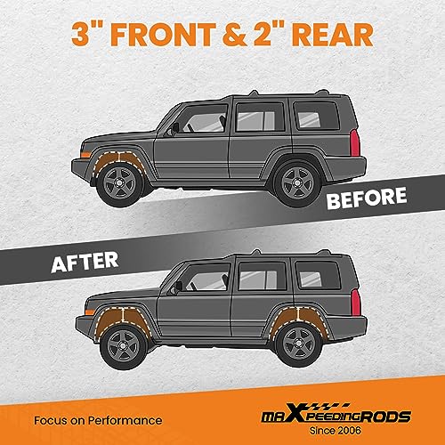 maXpeedingrods 3" Front & 2'' Rear Full Leveling Lift Kit for Toyota 4Runner 2003-2022, FJ Cruiser 2007-2015, With Differential Drop kit - Image 2
