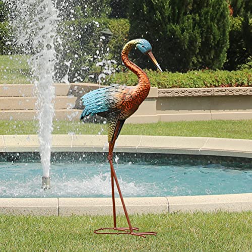 Chisheen Garden Crane Statues For Outdoor Heron Garden Statue Sculpture Metal Yard Art Bird #TOP13
