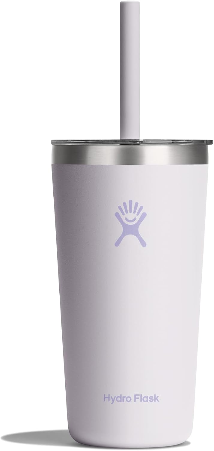 Hydro Flask All Around Tumbler Clear Straw Lid, Insulated Travel Mug, Insulated Coffee Cup