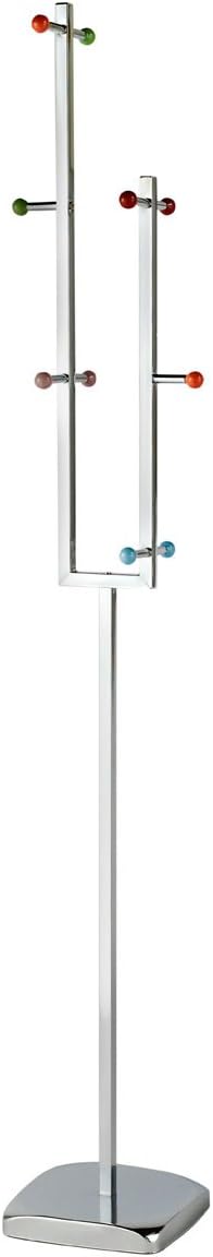 acropolebits Camice Chrome Finish Coat Stand Multiple Colour Ceramic Balls