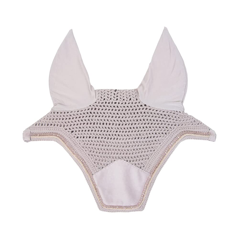 Bonnet Anti-Mouche Cheval Wellington Velvet Pearl - Kentucky Horsewear
