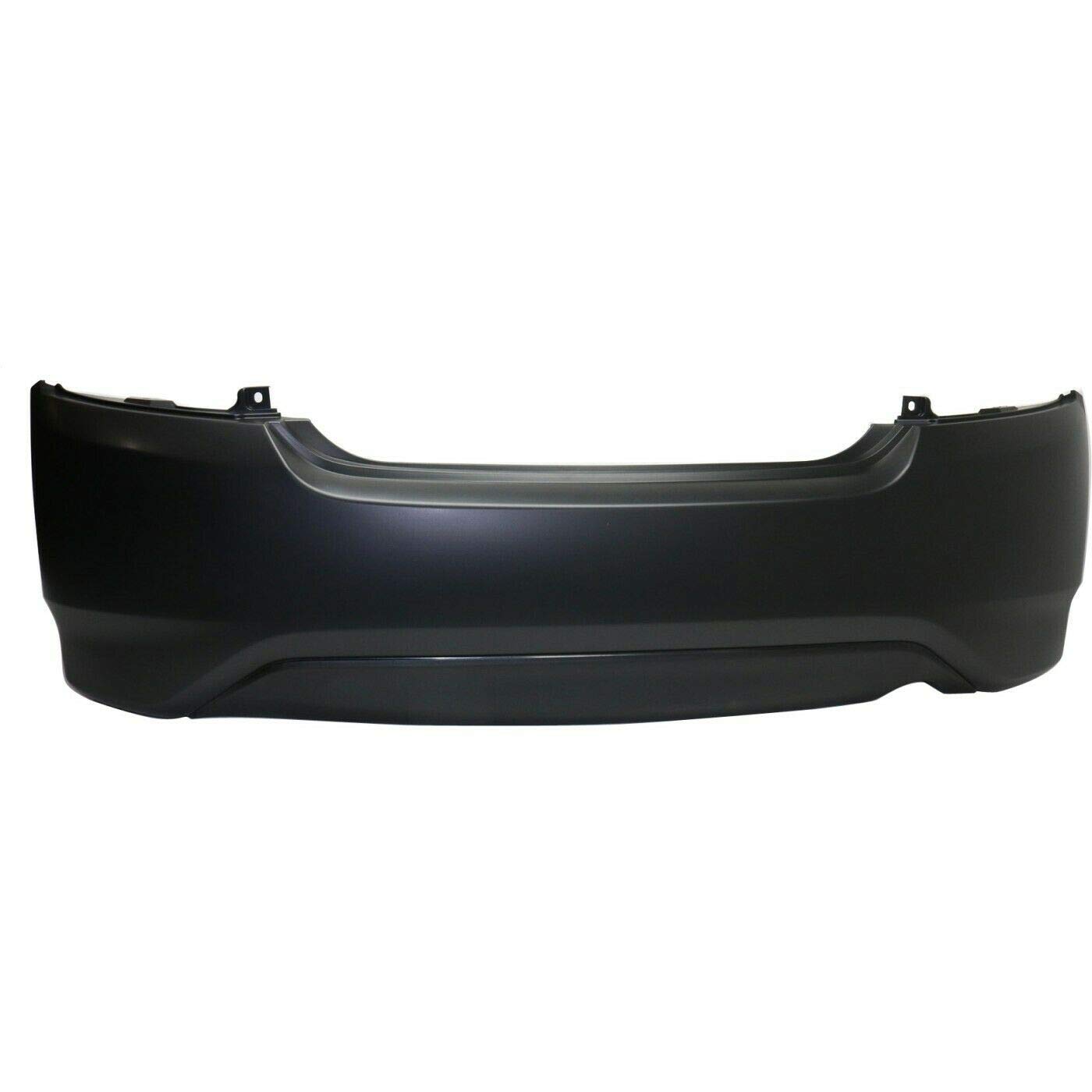 FitParts Compatible With Rear Bumper Cover 2015 2016 2017 2018 2019 Nissan Versa S SV Sense Drive GO Sedan 15 16 17 18 19. New, Primed and Ready for Paint. W/o Parking Aid Sensor Holes.