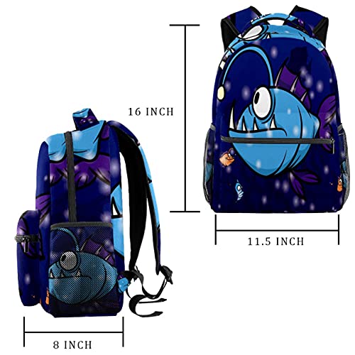 Sac à dos crabe pour filles et garçons - Cartable décontracté multicolore