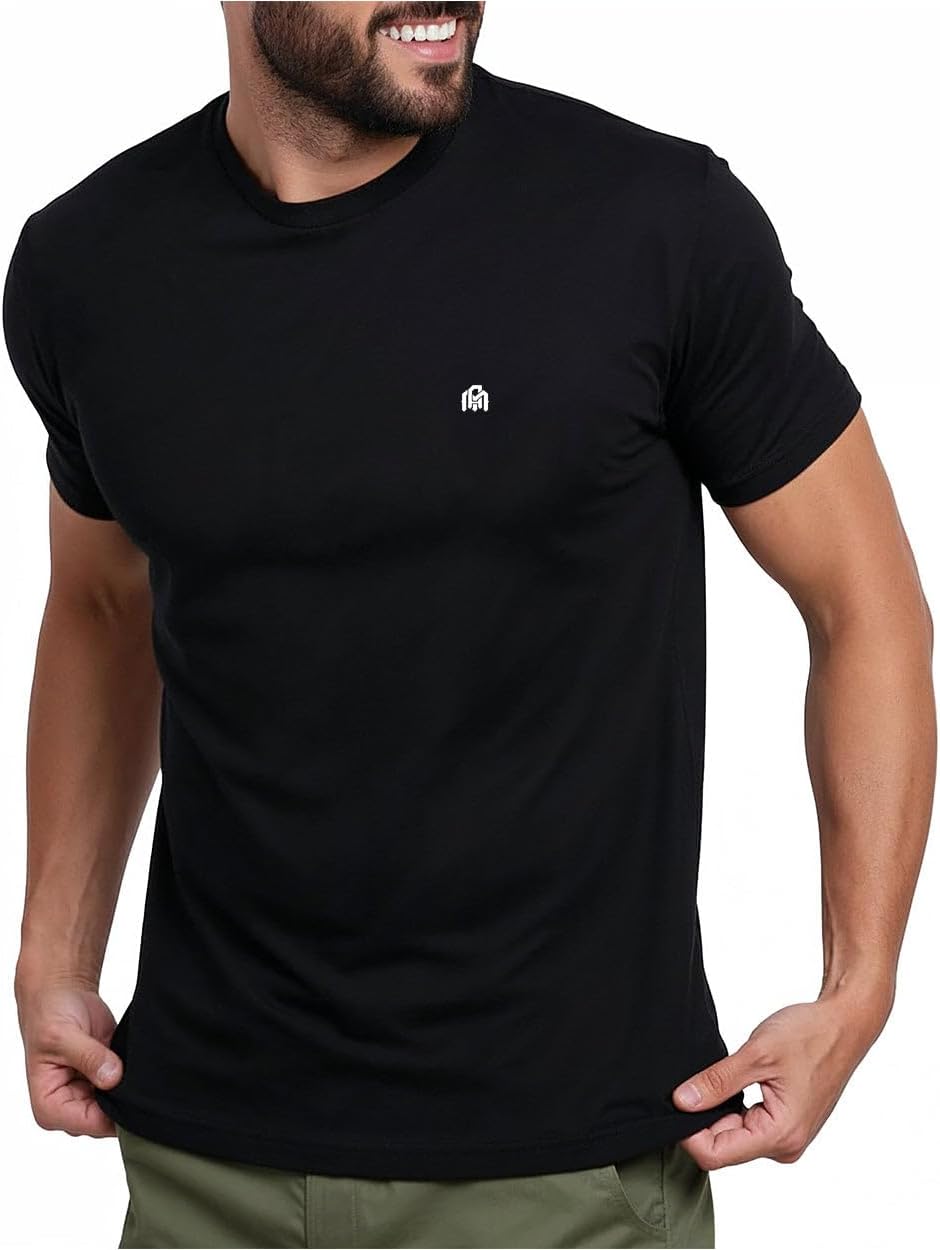 INTO THE AM Mens T Shirt with Logo – Short Sleeve Crew Neck Soft Fitted Tees S – 4XL Fresh Classic Basic Tshirts INTO THE AM Mens T Shirt with Logo – Short Sleeve Crew Neck Soft Fitted Tees S – 4XL Fresh Classic Basic Tshirts