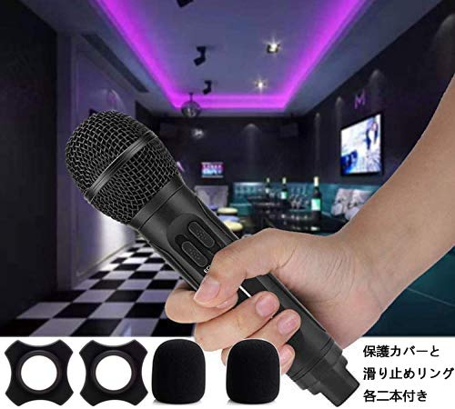 Amazon | マイク カラオケマイク 2ハンドヘルドマイク ホームKTV