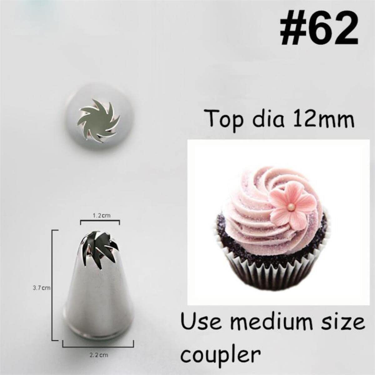 Tortenpiping-Düsen Metall Creme Düsen Kuchen Dekorieren Werkzeuge Edelstahl Icing Piping Düse Neue Kuchen Fondant DecorTools