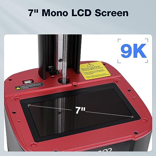 Image of ELEGOO Mars 4 Resin 3D Printer with 7 inch 9K Monochrome LCD Screen | COB UV Light Source and Screen Protector Printing Size 153.36mm*77.76mm*175mm
