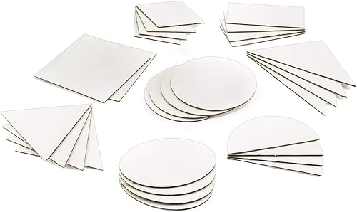 Miniatura 3 de Hygloss Formas geométricas corrugadas ideales para artes y manualidades, bueno para el hogar o la actividad STEM para niños, surtido educativo,