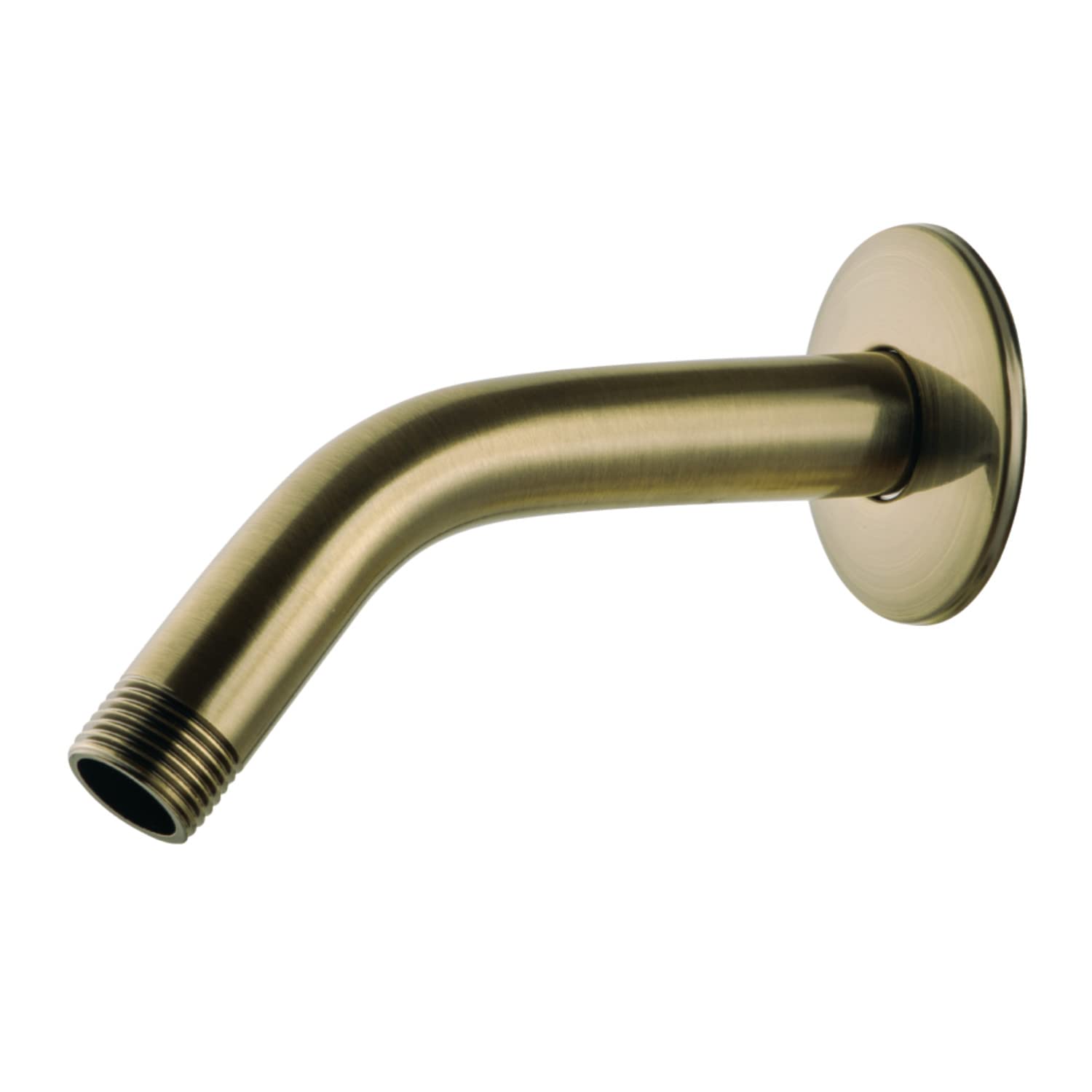 Bras de douche en laiton antique Trimscape K206M3 avec bride de finition unie