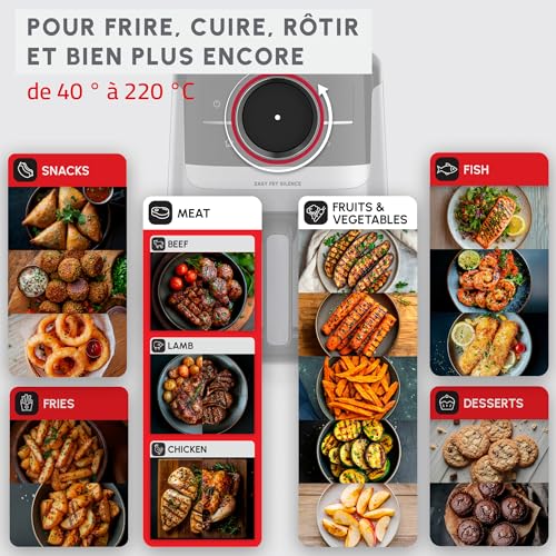 Moulinex Easy Fry Silence air fryer 1 5 kg Technologie Silence Système Easy Clean & Store Interface pas à pas intelligente EZ5728F0 - vue 7