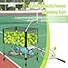 Reykilor Sports Tennis Teaching Cart and Travel Carts with Lockable Wheel, Heavy Duty Portable Tennis Ball Crate Storage Basket, Ball Storage Pickup Hopper for Professional Tennis Court Training