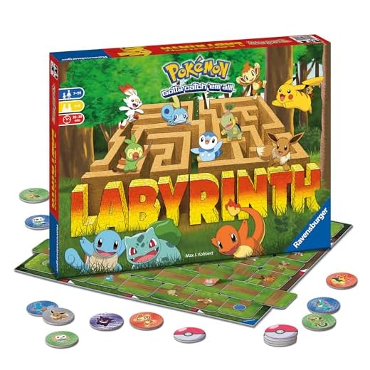 Ravensburger Pokémon Labyrinth - An Entertaining Family Board Game for Kids & Adults | Age 7 & Up | Engaging Gameplay | High Replay Value | 2 - 4 Players