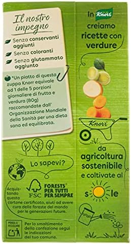 Confronto: Knorr Passato Carota vs Gusto Sano Zuppa Legumi 6 Knorr Passato Carota