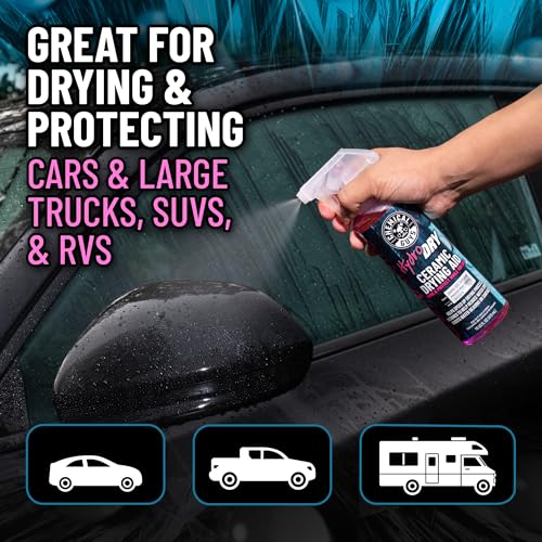Image of Chemical Guys HydroDry, Ceramic Drying Aid - 16 oz Quick Detail Spray Enhances Shine and Protection After Wash, Safe for Cars, Trucks, SUVs, Motorcycles, and RVs - Hydrophobic Gloss Booster