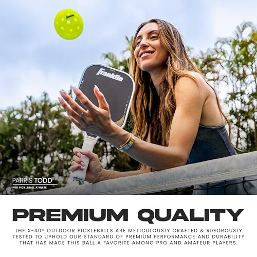 Franklin Sports X-40 Outdoor Pickleballs - Official Ball of USA Pickleball, APP Tour + US Open - Regulation Size - Image 5