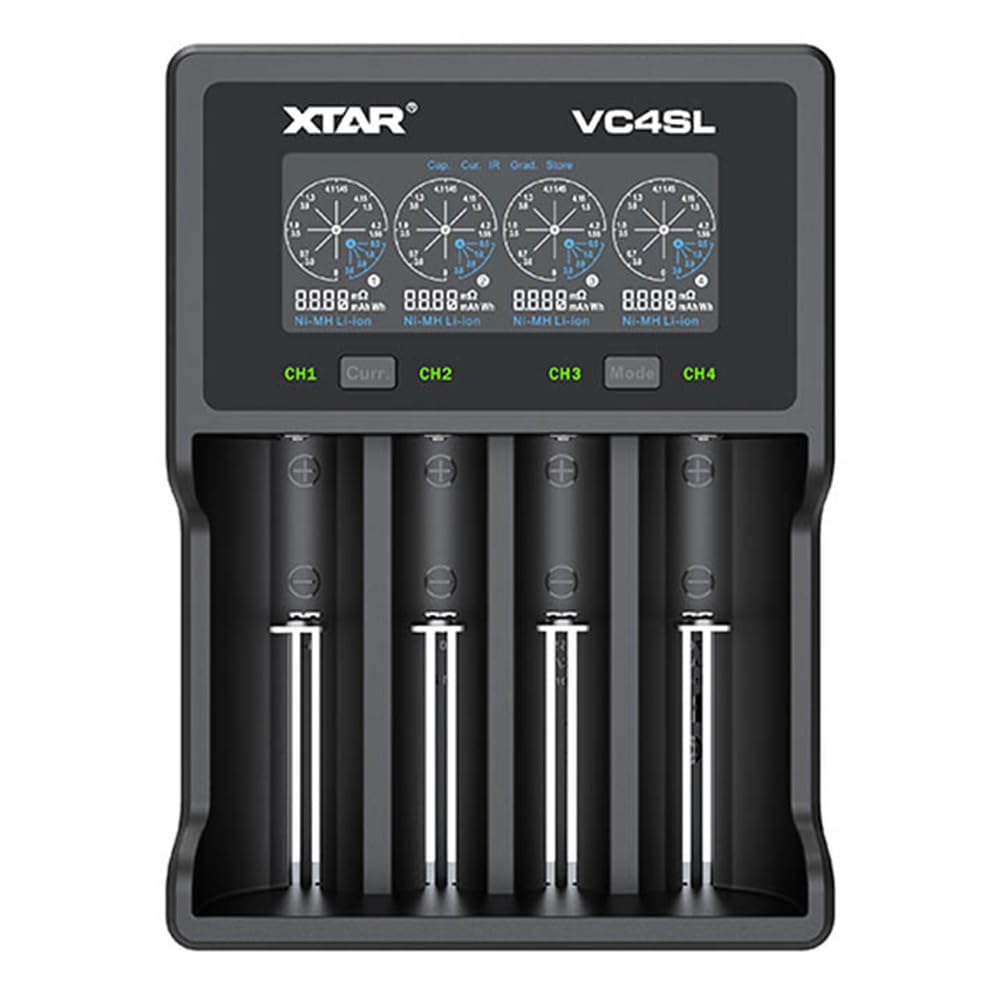 XTAR VC4SL Battery Charger to Li-​Ion/​Ni-​MH/​Ni-​CD 18650
