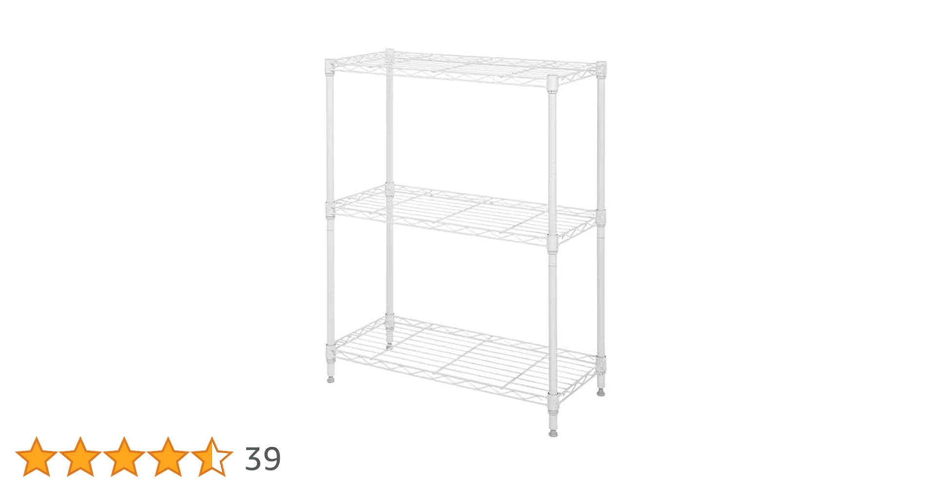 Amazon｜ニトリ(NITORI) スチールラック STANDARD 2段 ホワイト