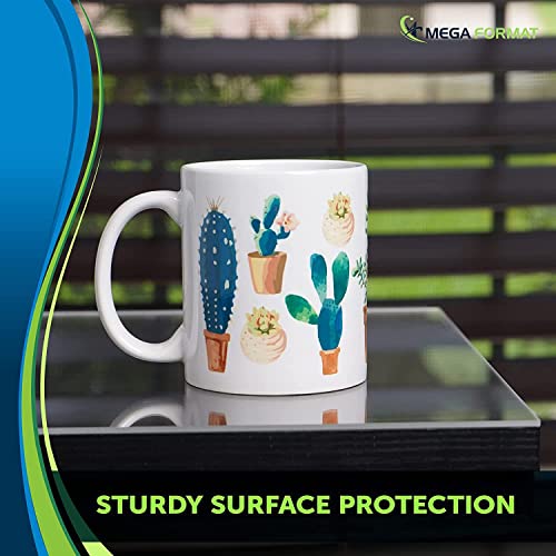 Image of Mega Format Clear Acrylic Sheet - Durable Thick Plexiglass Sheeting for Artwork, Covers, Window Panes, & Laser Etching Designs - 8.5 inch x 11 inch 1 /4 (6mm) -1pk